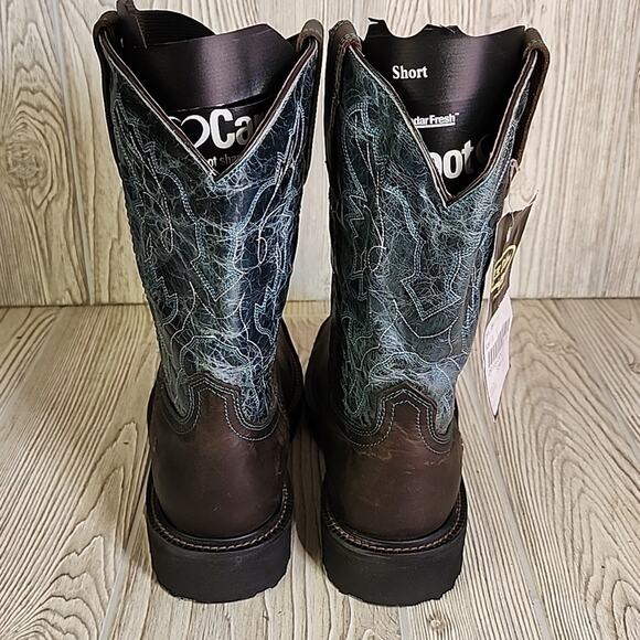 J.B. Dillon JBR1115 Leather Cowboy Western Boots Mens Size 9D NWT - Picture 7 of 16